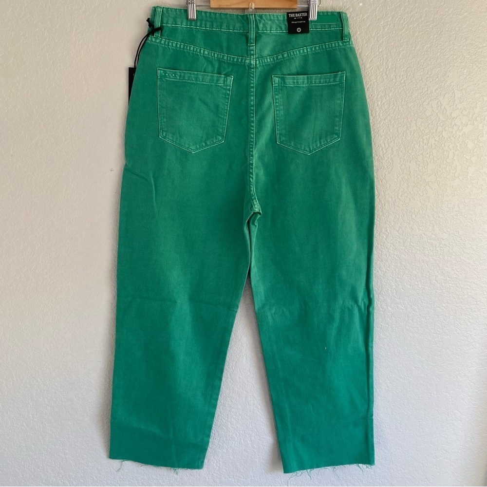 Blank NYC the Baxter Green Straight Leg raw Hem jeans - Picture 9 of 14